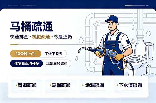 泊头马桶疏通